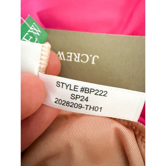 J. Crew | NWT | Ruched ruffle one-piece swimsuit in Radiant Fuchsia | Sz 22 - Picture 12 of 12